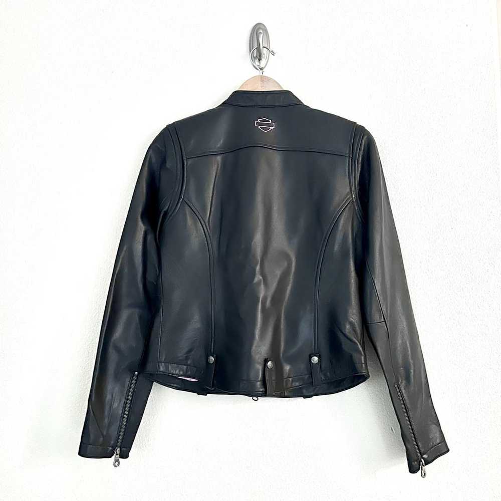 Harley Davidson Leather biker jacket - image 7