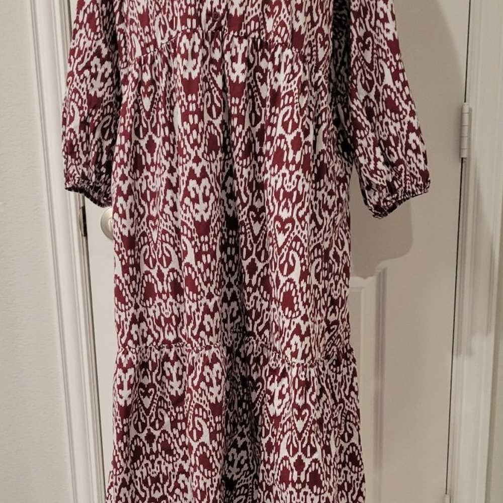 Ec! Anthropologie Maeve Bettina Maxi Tiered Shirt… - image 3