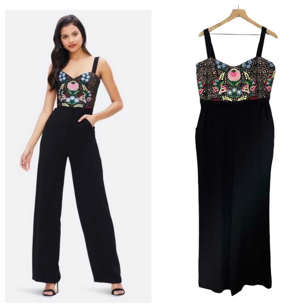 Dress the Population Romy Embroidered Jumpsuit - … - image 1