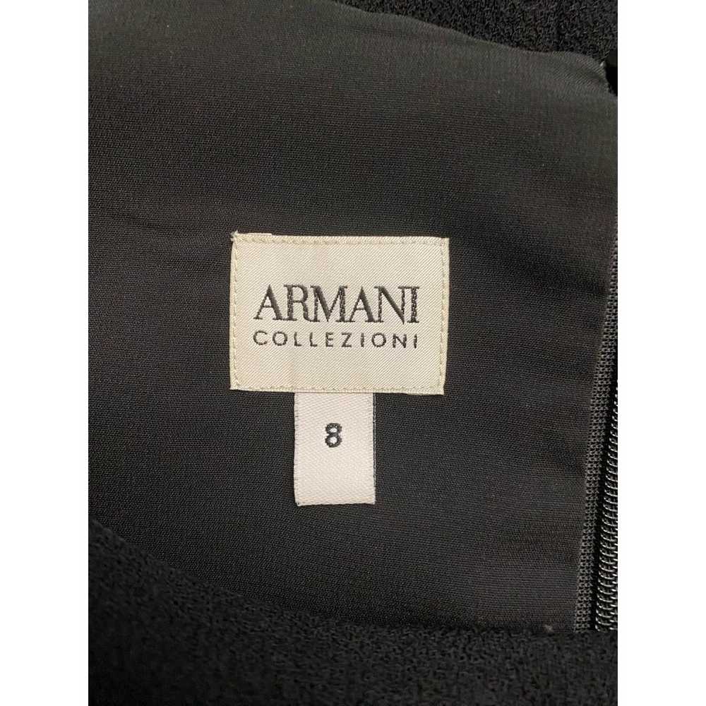 Armani Collezioni Black Wool Peplum Knee Length D… - image 2