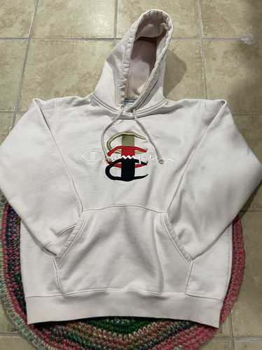 Supreme x Champion Stacked C 2024 Hoodie (Pink) Size: L