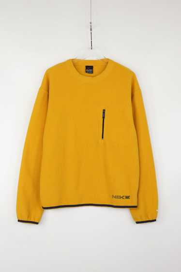 Nike × Vintage Nike Vintage Warm Yellow Fleece Cr… - image 1