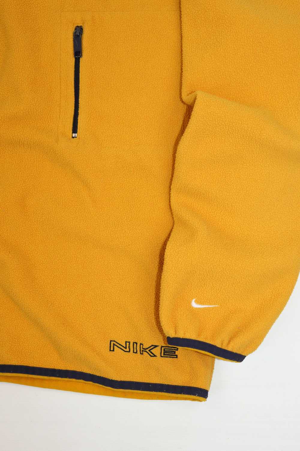 Nike × Vintage Nike Vintage Warm Yellow Fleece Cr… - image 4