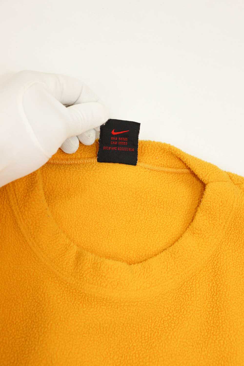 Nike × Vintage Nike Vintage Warm Yellow Fleece Cr… - image 9