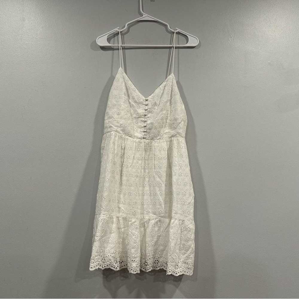 Alice + Olivia Fae White Eyelet Dress 12 - image 1