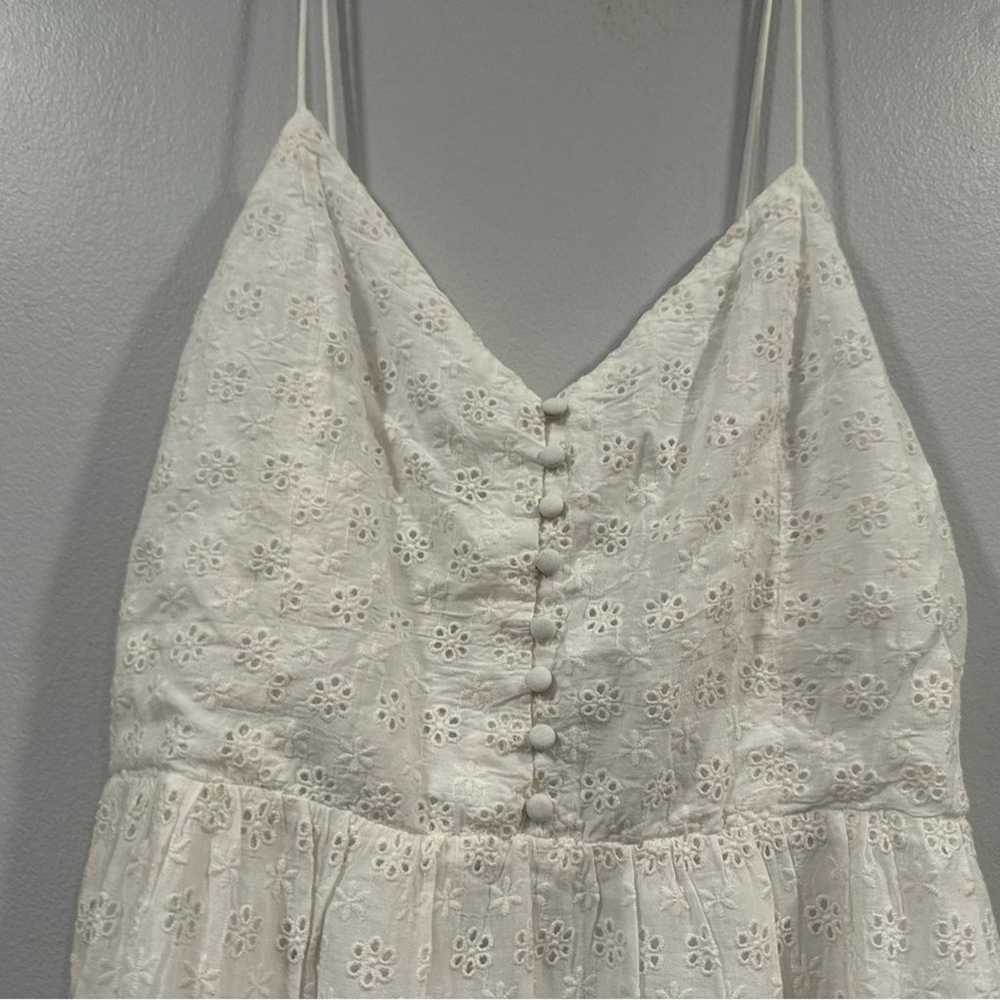 Alice + Olivia Fae White Eyelet Dress 12 - image 2