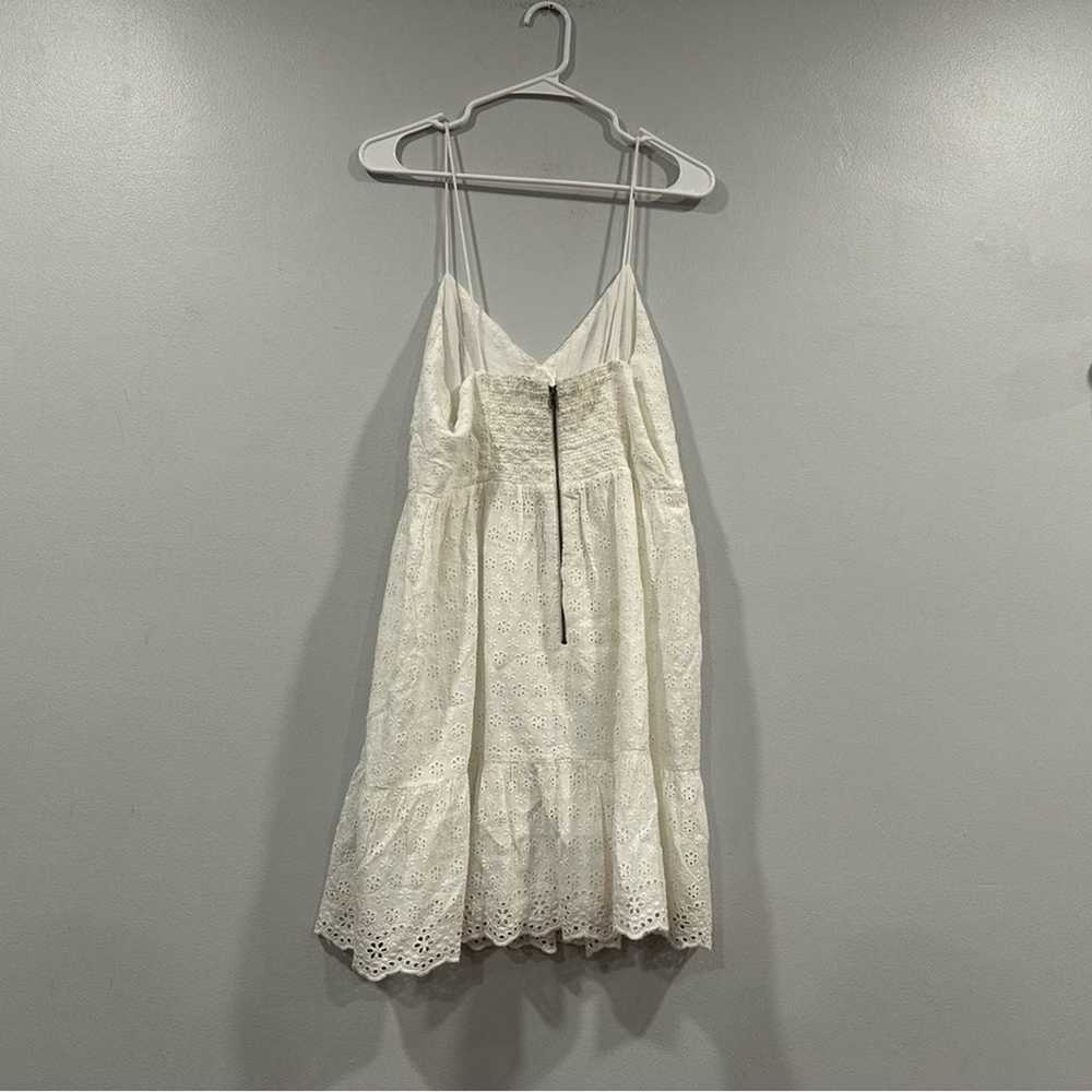 Alice + Olivia Fae White Eyelet Dress 12 - image 3