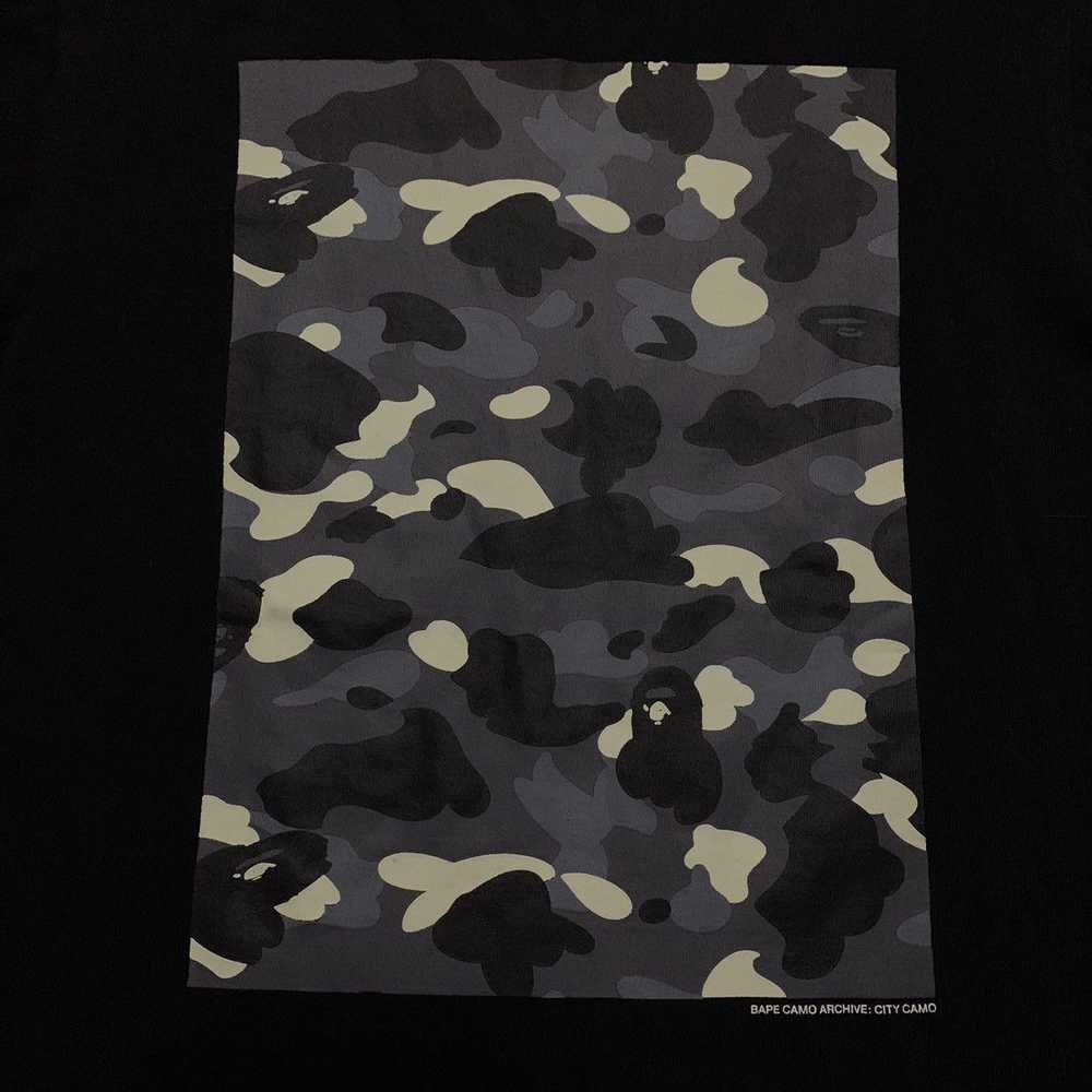 Bape Bape Small City Camo Archive Black Tee Glow … - image 3