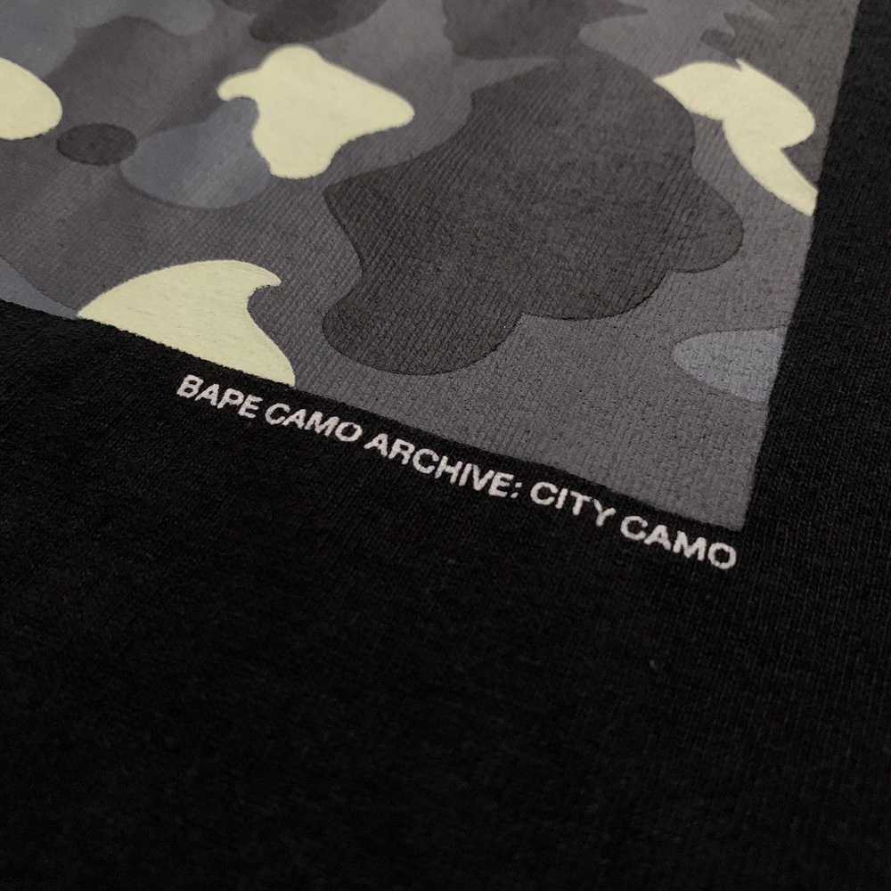 Bape Bape Small City Camo Archive Black Tee Glow … - image 4