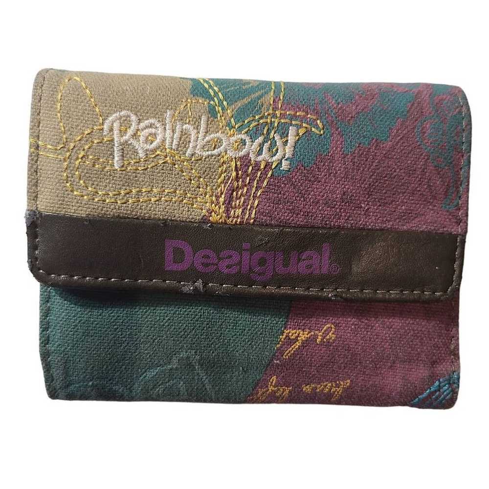 Desigual Desigual Colorful Denim Canvas Rainbow E… - image 1