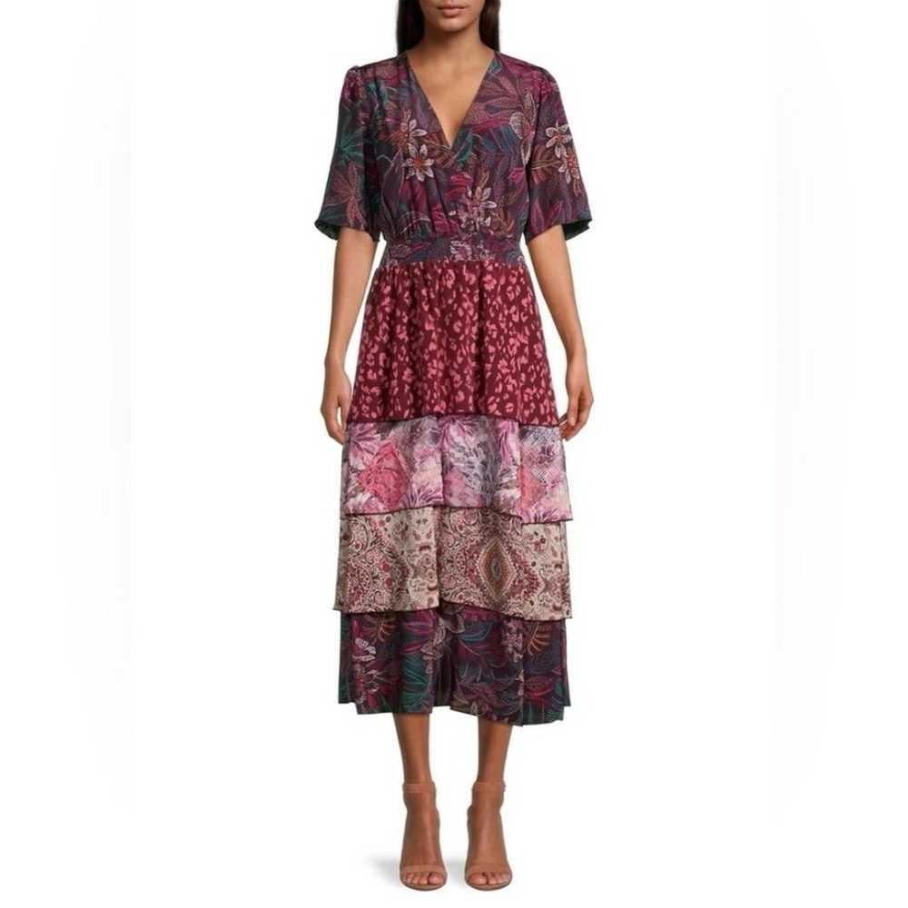 Johnny Was Sevilla Tiered Romantic Silk Maxi Flor… - image 11