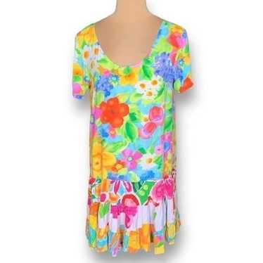 Jams World Hattie Dress Hoki Poki Floral Print Sh… - image 1