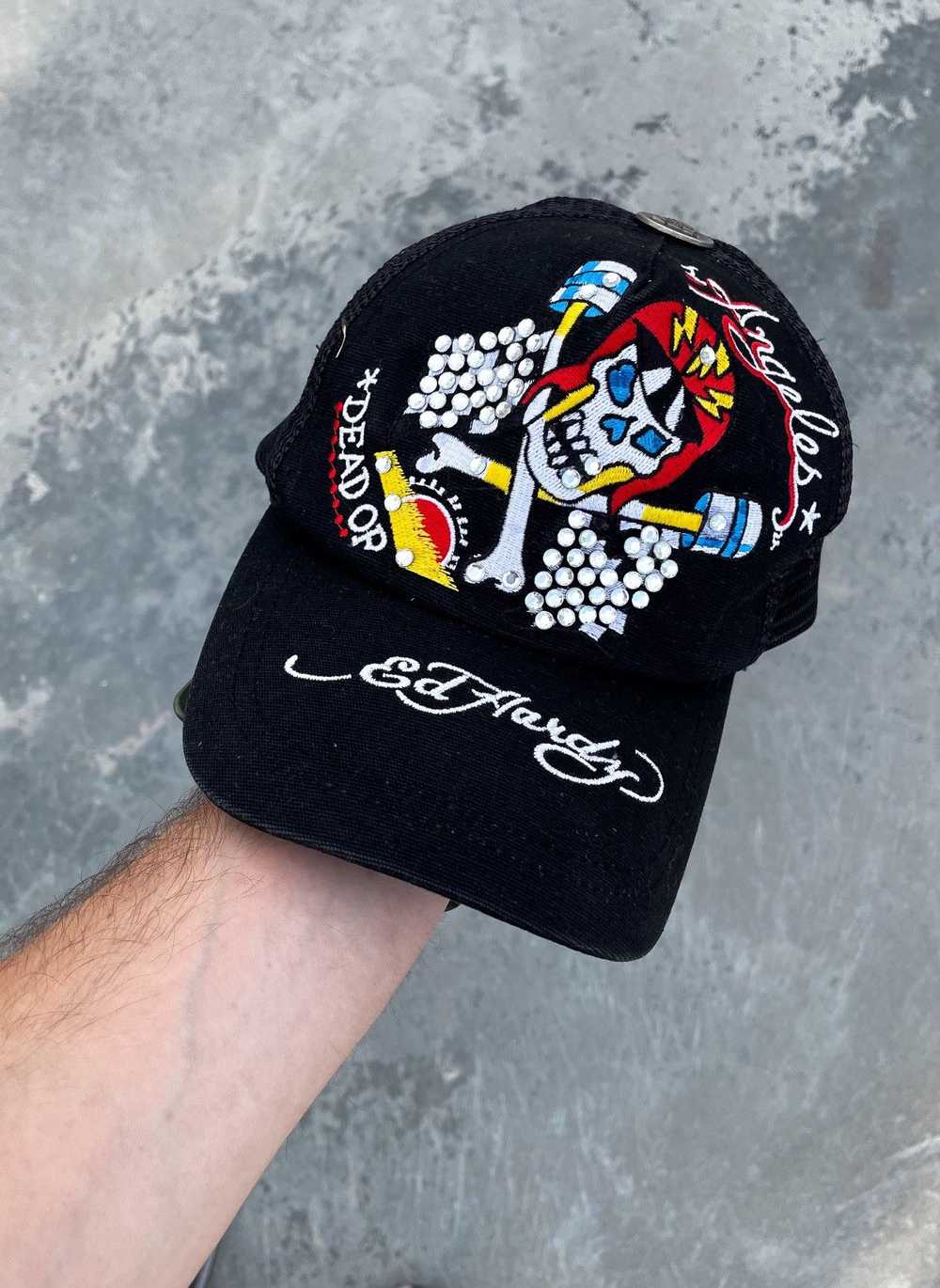 Ed Hardy × Hat × Vintage Vintage Ed Hardy Y2K Sku… - image 1