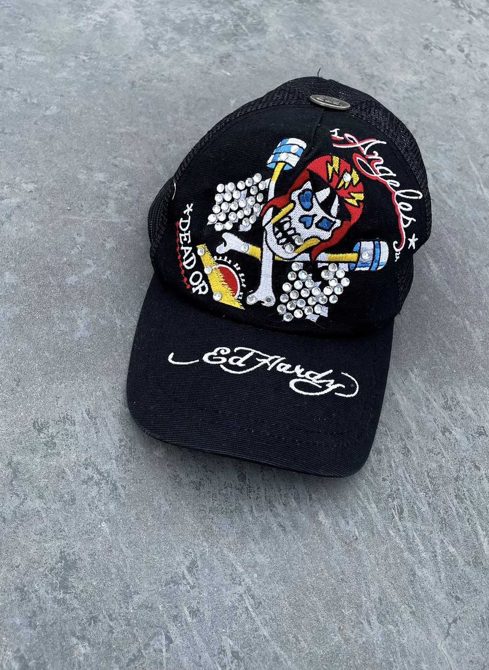 Ed Hardy × Hat × Vintage Vintage Ed Hardy Y2K Sku… - image 2