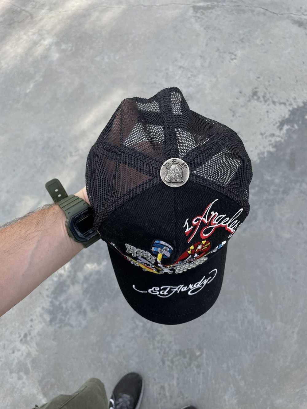 Ed Hardy × Hat × Vintage Vintage Ed Hardy Y2K Sku… - image 6