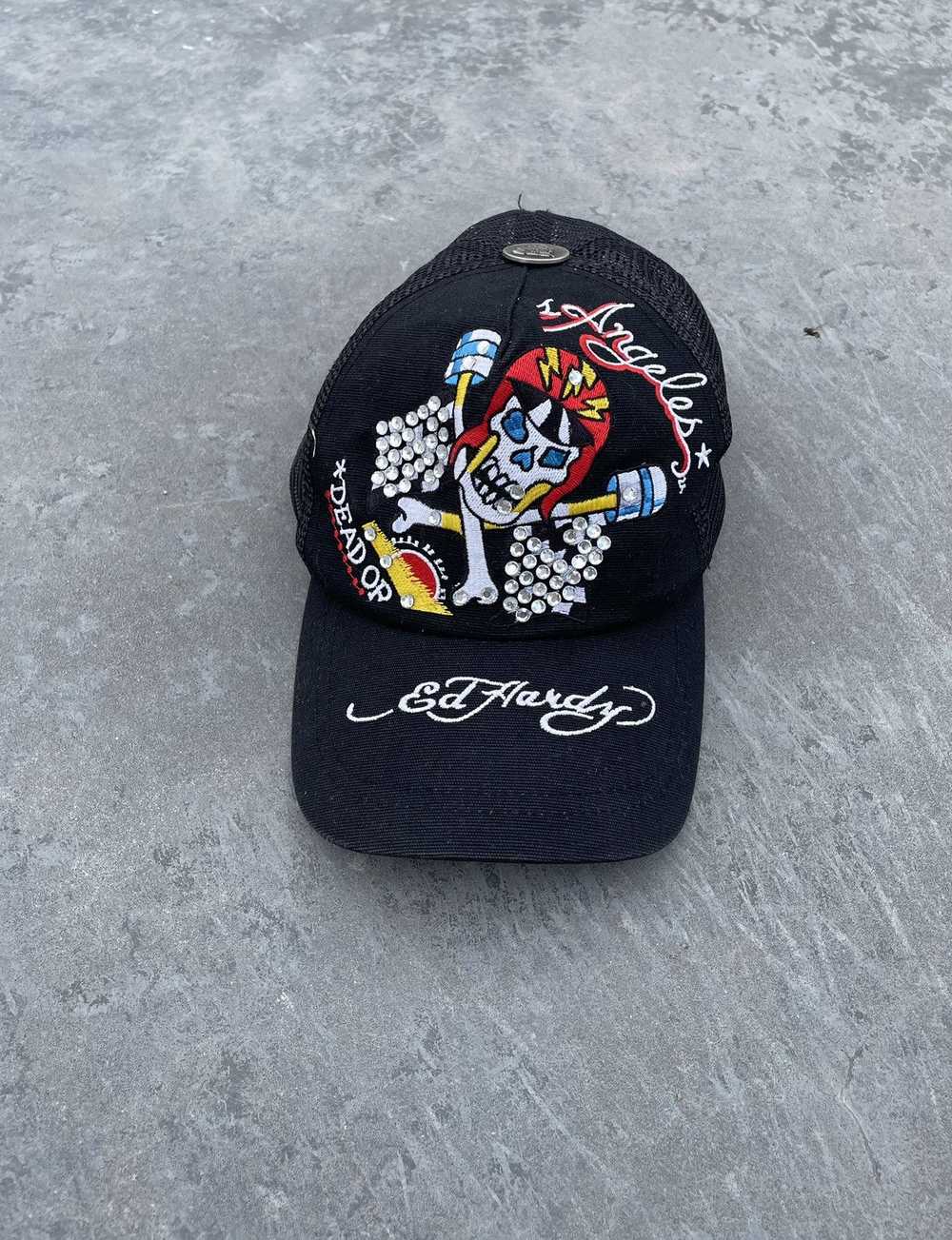 Ed Hardy × Hat × Vintage Vintage Ed Hardy Y2K Sku… - image 9