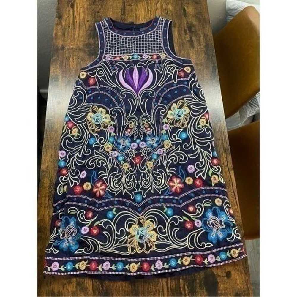 Maeve Anthropogie Kira Embroidered Tunic Dress SZ… - image 5