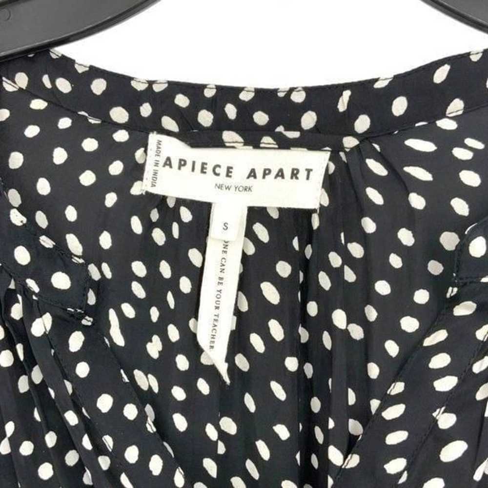 Apiece Apart Ela Maxi Dress Black Dot Size Small … - image 4