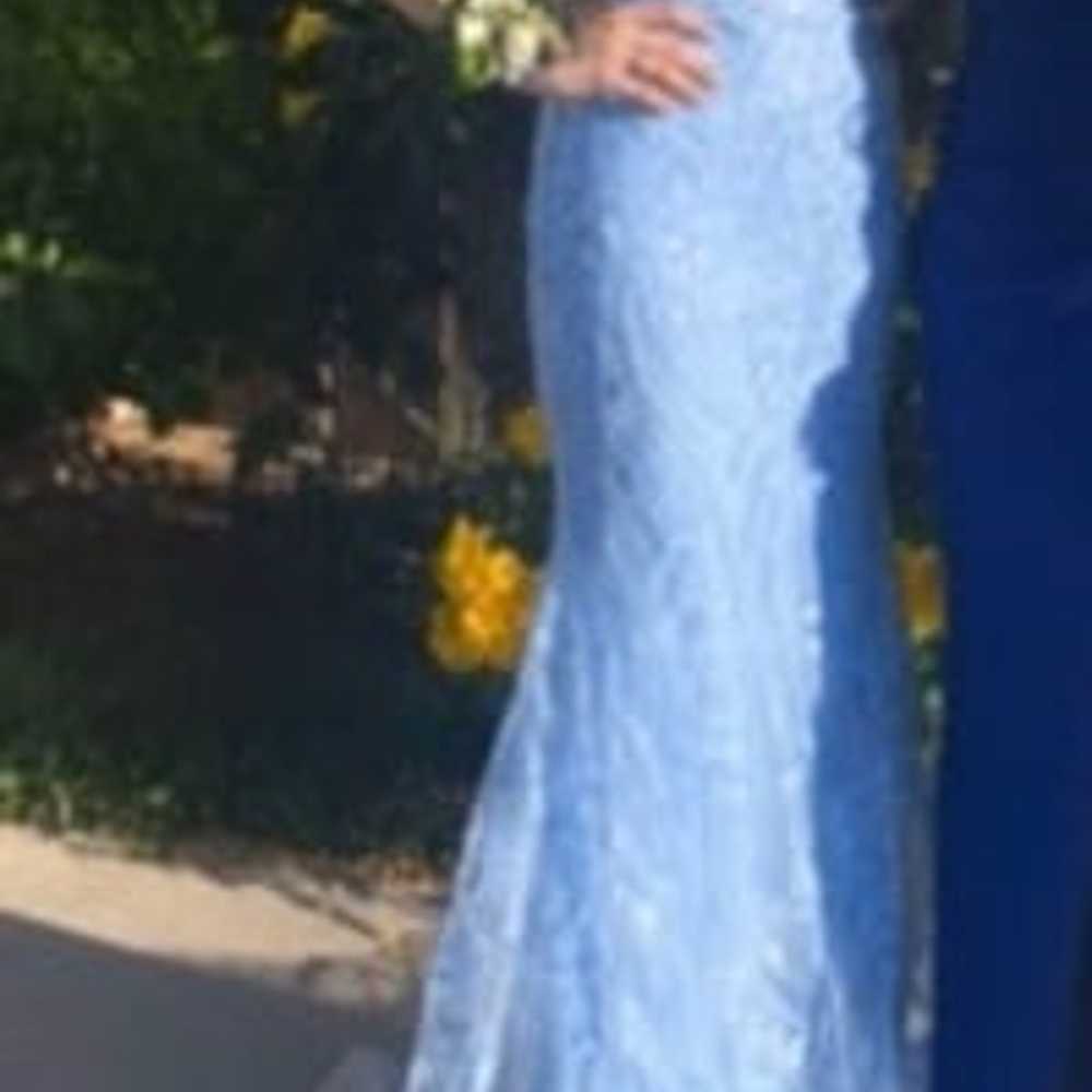 Baby blue prom dress - image 1