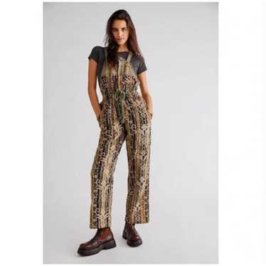 Free People Hold On Cord Overalls Medium NEW