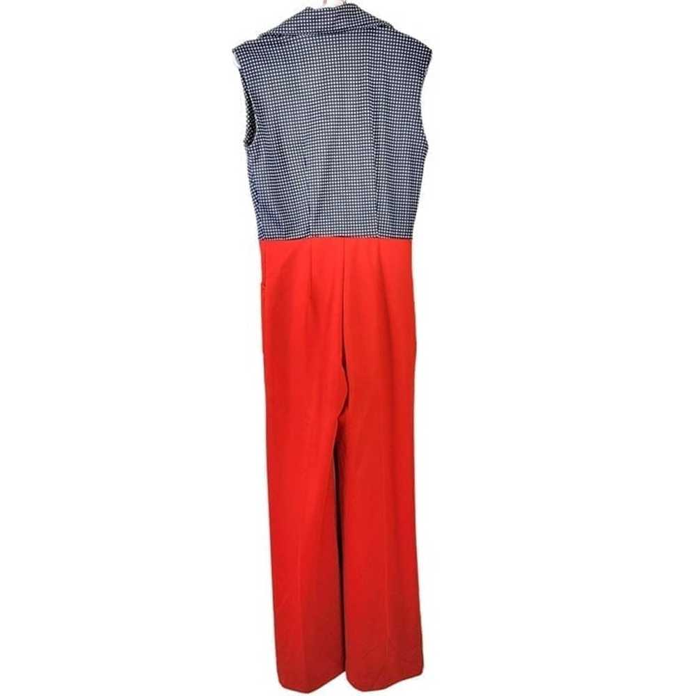 Vintage 70s Patriotic Flag Jumpsuit Women Medium … - image 5