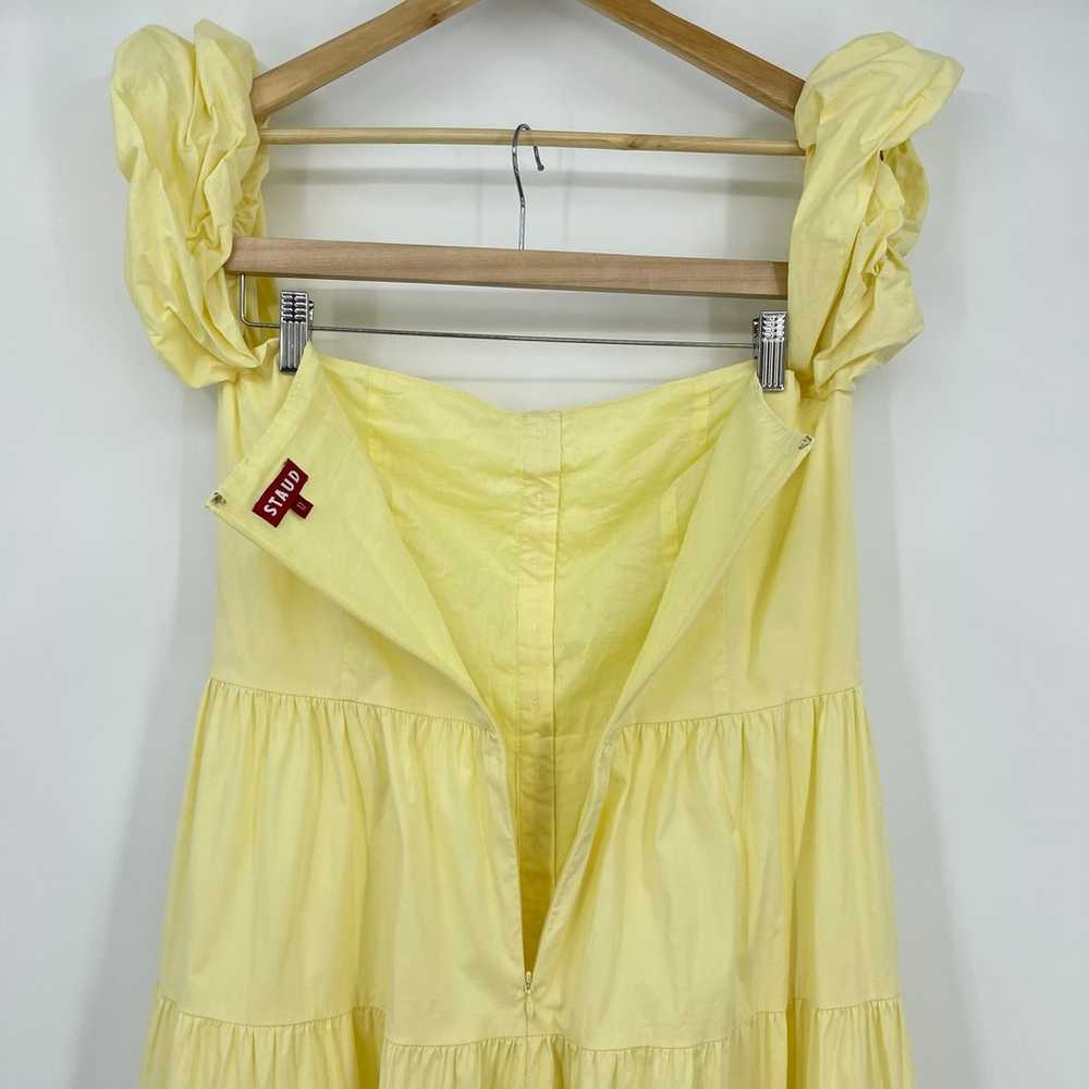 STAUD | Elio Pale Yellow Puff Sleeve Cottagecore … - image 12