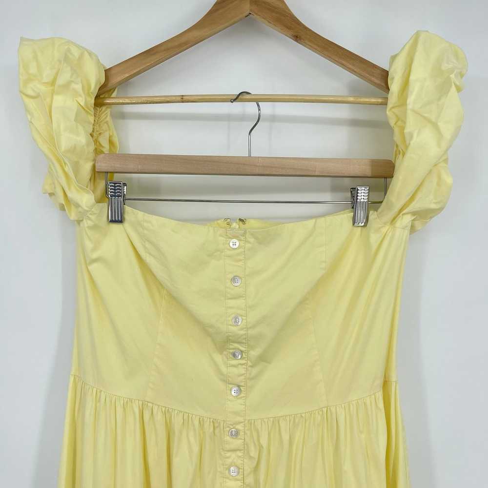 STAUD | Elio Pale Yellow Puff Sleeve Cottagecore … - image 6