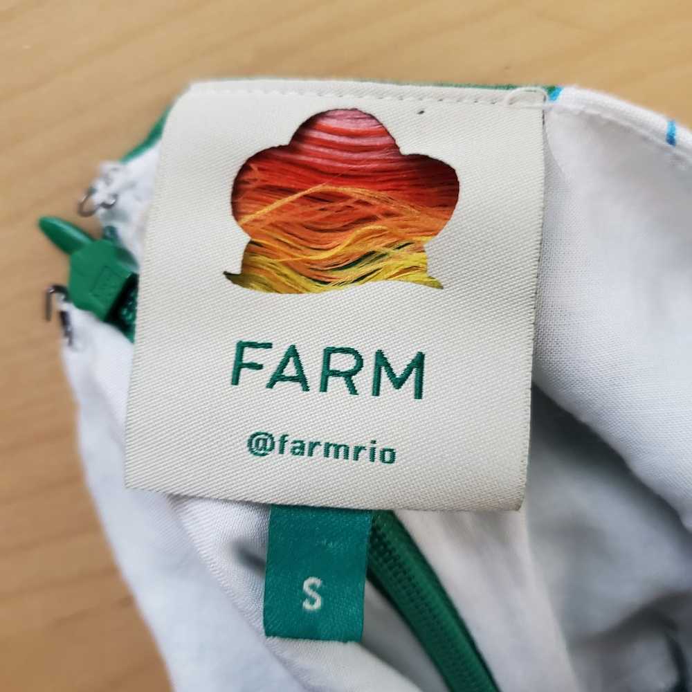 Farm Rio Soft Garden Linen Blend Puff Sleeve Mini… - image 4