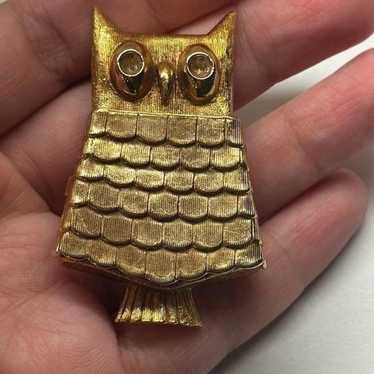 Vintage Avon Owl Perfume Solid Compact Holder No popular Perfume