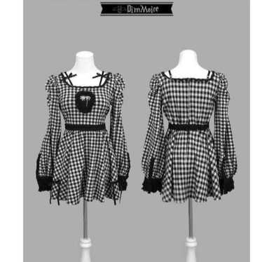 dimmoire Coffin Doll Mini Dress [Check] - image 1