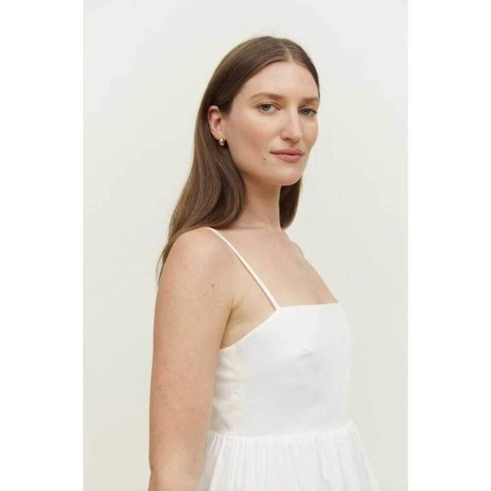 Reformation East Square Neck Open Back Tiered Max… - image 3