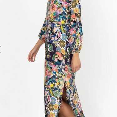 Johnny Was Layla Puff Sleeves Maxi Dress Coverup i