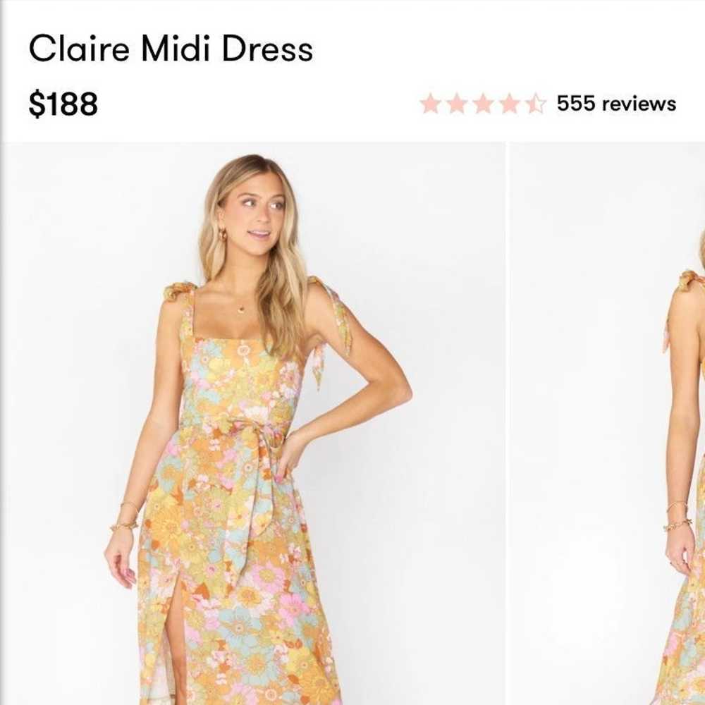 Claire Midi Dress Groovy Blooms - image 2