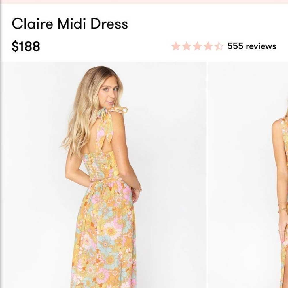 Claire Midi Dress Groovy Blooms - image 3