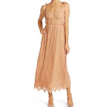 Jonathan Simkhai Bonnie Silk Lace Midi Dress Size… - image 1