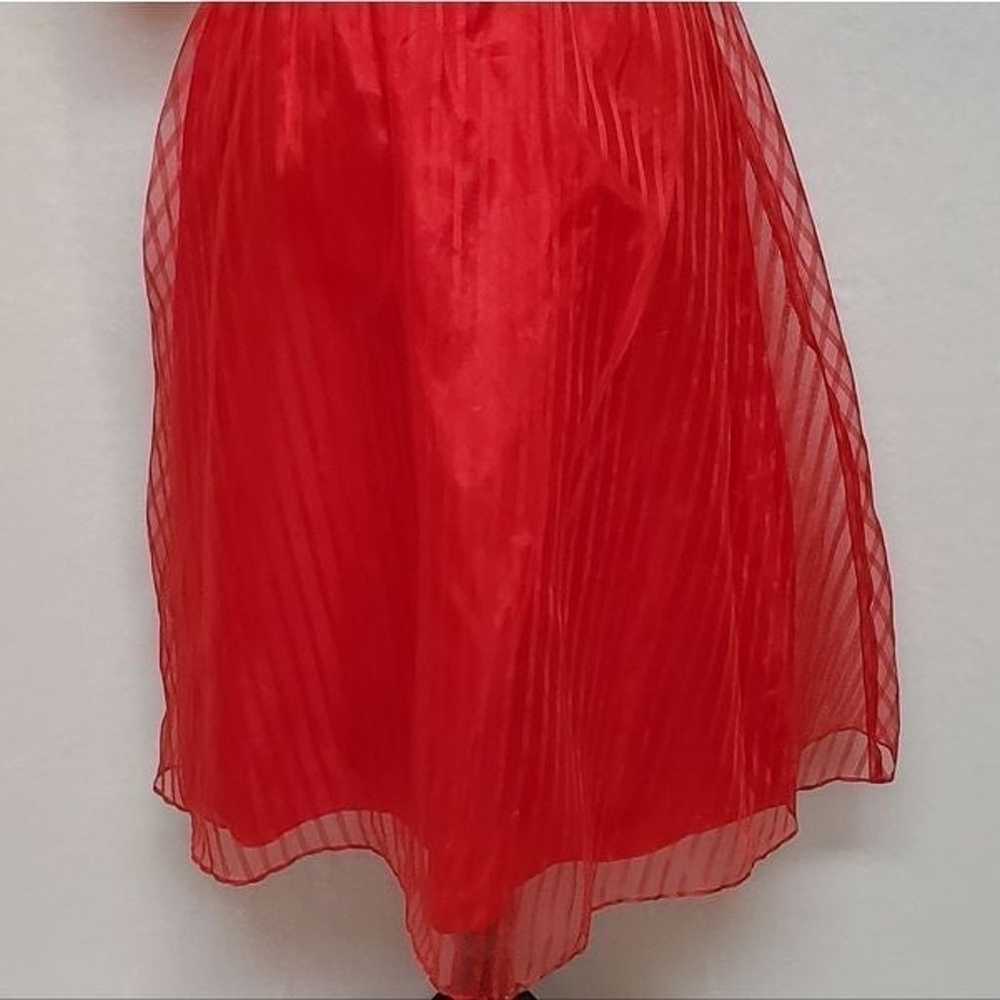 Vintage 1970s Shangri-La Red Pinstripe One-Should… - image 7