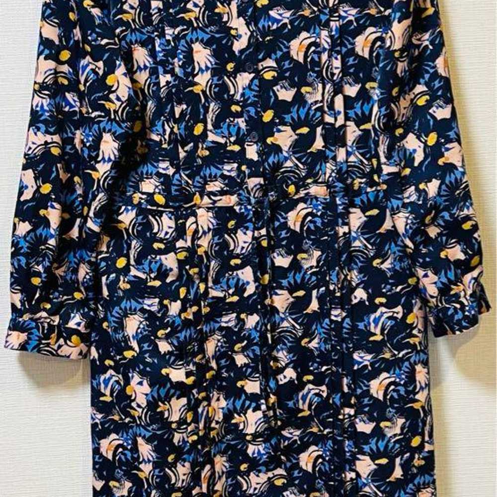 PS Paul Smith Navy Floral Long Dress - image 1