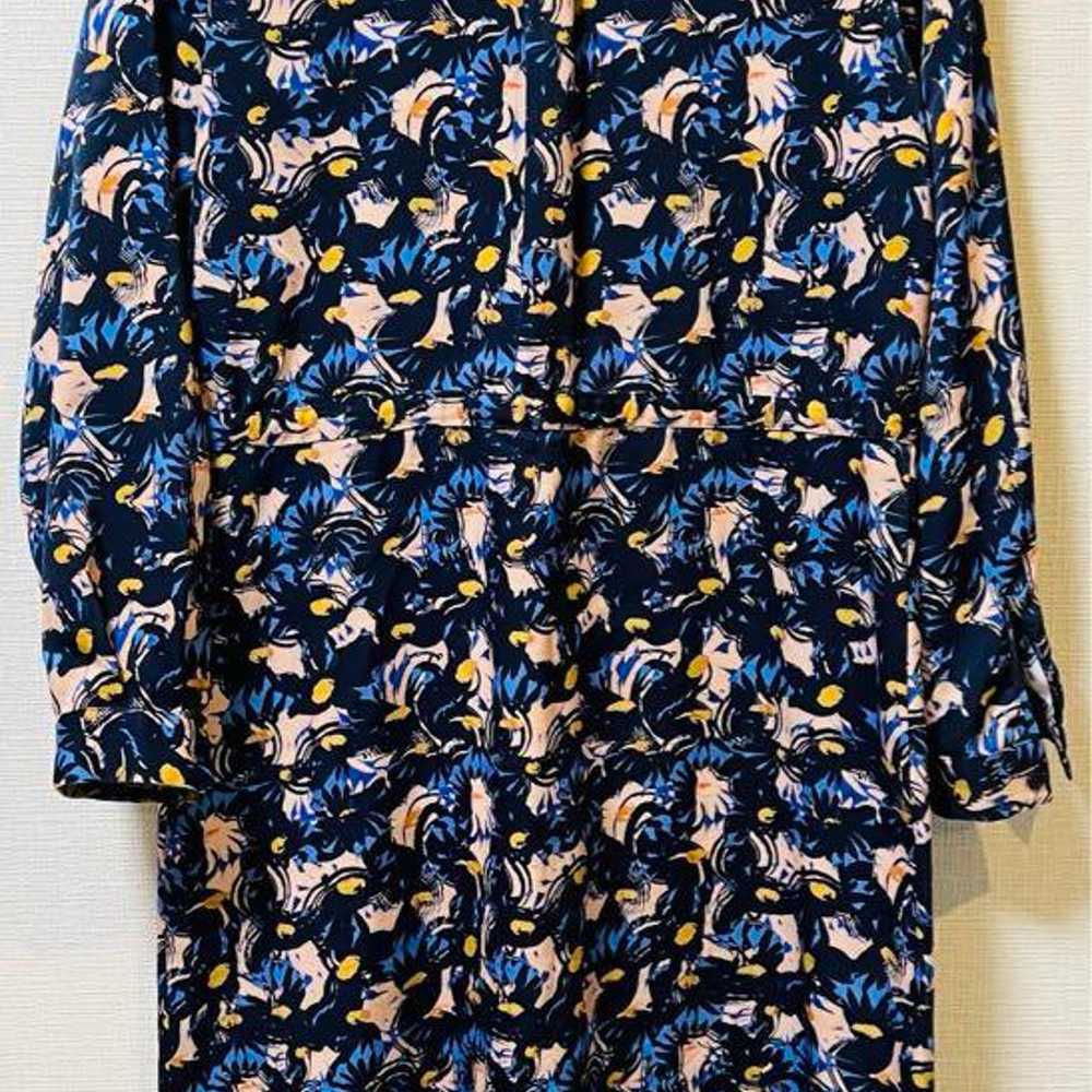 PS Paul Smith Navy Floral Long Dress - image 7