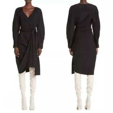 Dries Van Noten Dabrina Long Sleeve Wrap Dress, s… - image 1