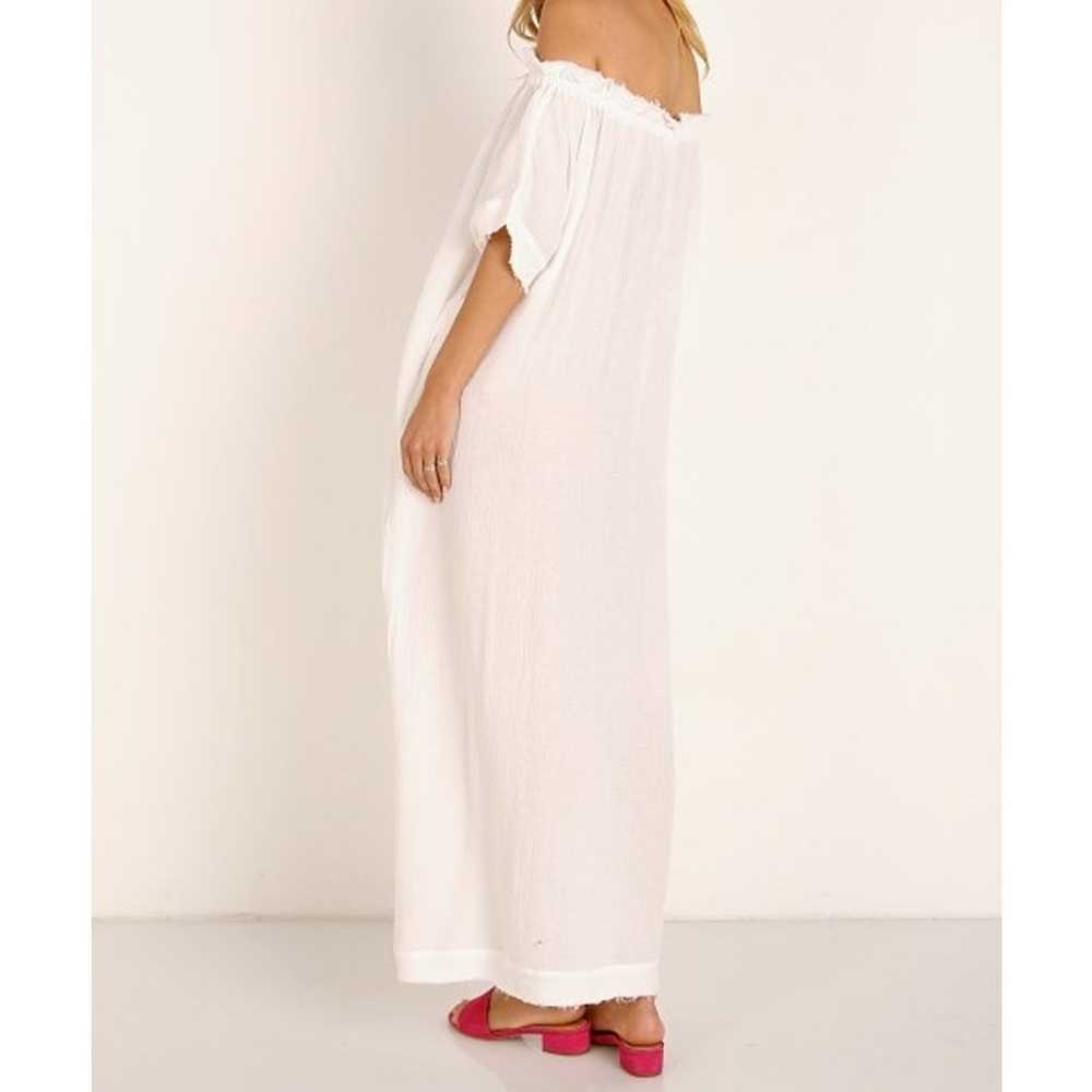 Mikoh Mirakami Cover Up Kaftan Bone White Womens … - image 2