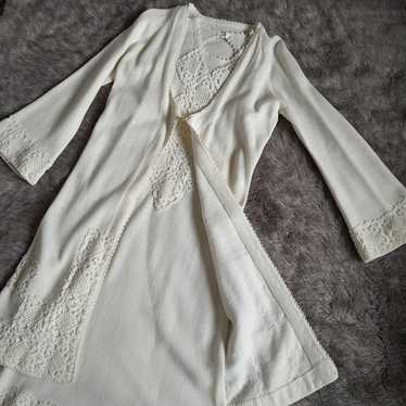 Crochet/ Knit White Dress and Jacket- Wedding Wom… - image 1