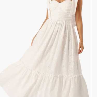 PETAL + PUP  Fiora Eyelet Embroidery Maxi Dress N… - image 1