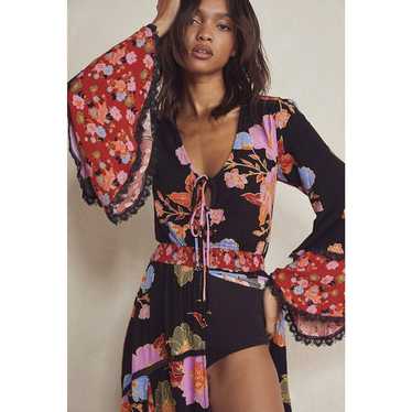 Free People Intimately Penny Printed Maxi Bodysuit