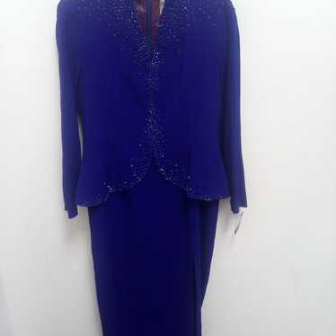 Daymor Couture gown size lrg blue