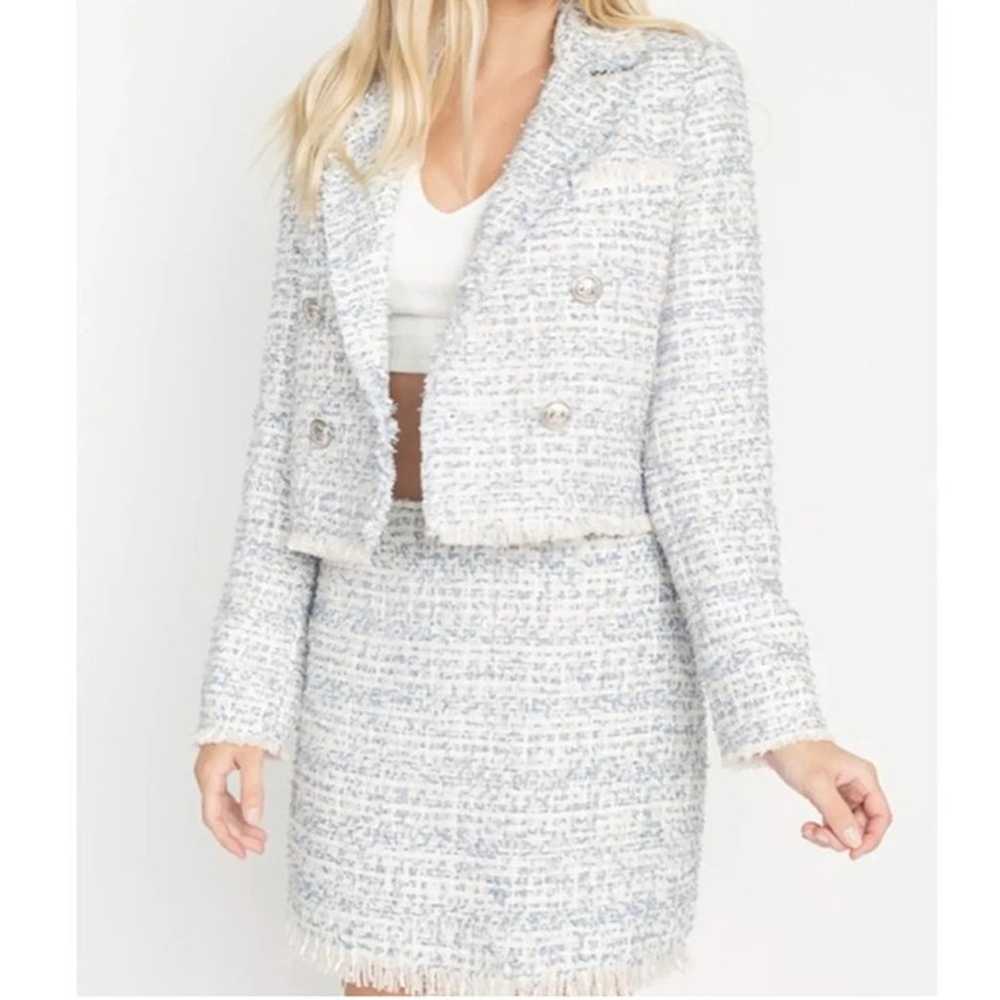 Tweed Suit Set Jacket and Skirt - image 6