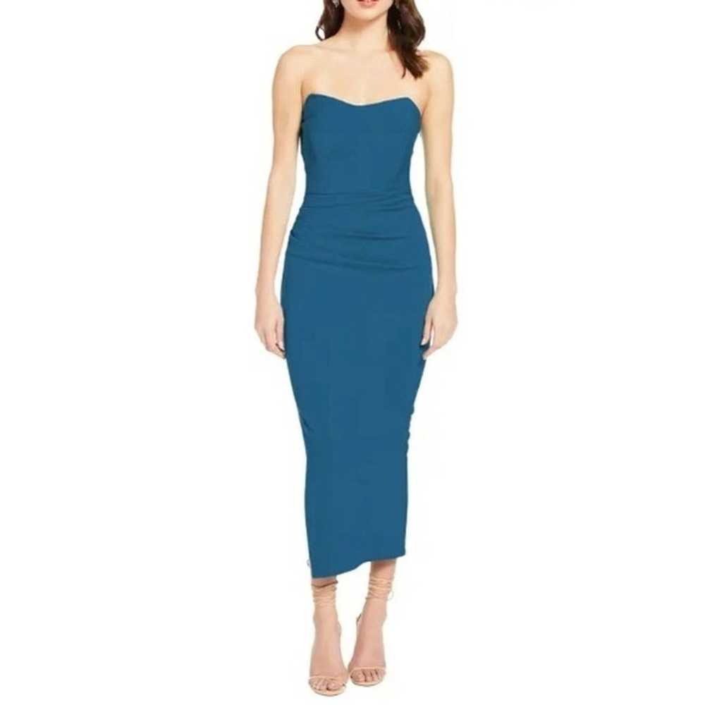 Katie May Ashun Strapless Midi Dress Back Cut Out… - image 2