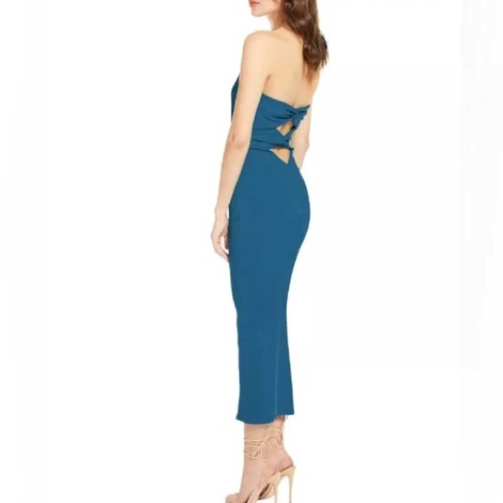 Katie May Ashun Strapless Midi Dress Back Cut Out… - image 3