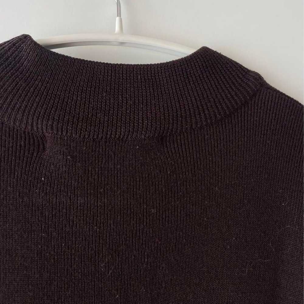 90's mock neck wool blend super long one-piece dr… - image 9