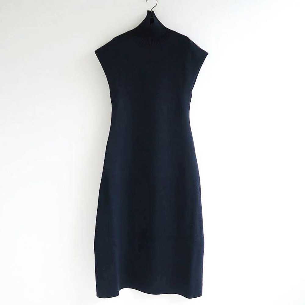 IIROT Wool High-neck Sleeveless Knit Long One-pie… - image 1