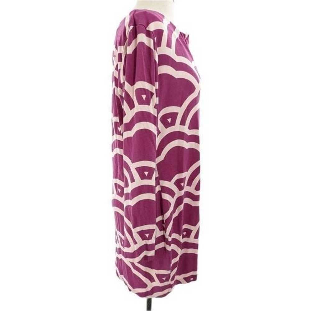 DVF Reina silk purple & white print dress size 12 - image 6